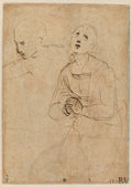 Studies of a Kneeling Woman and a Man Poster | Raphael Art Print