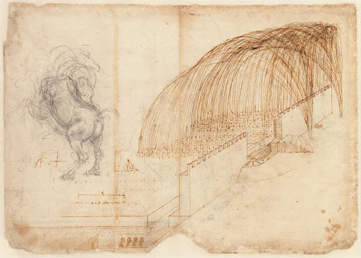 Codex Atlanticus Folio 72 Recto Poster | Leonardo da Vinci Art Print