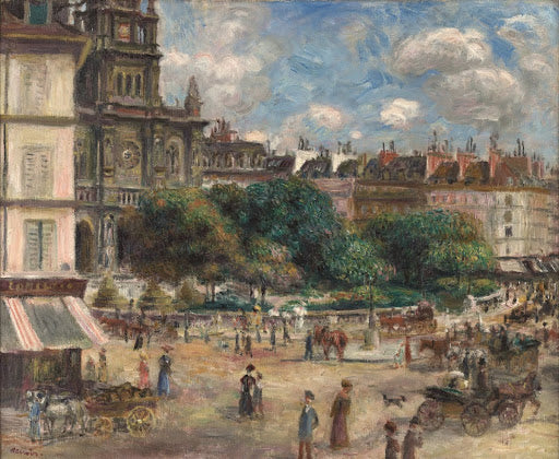 Place de la Trinité, Paris Poster | Pierre-Auguste Renoir Art Print