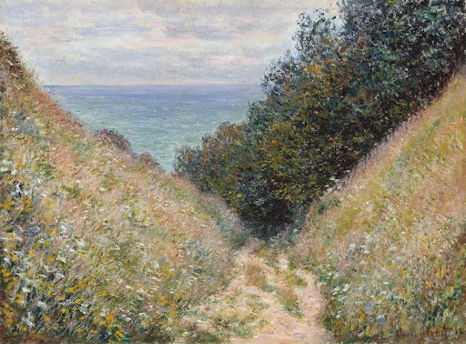 Road at la Cavée, Pourville Poster | Claude Monet Art Print (1882)