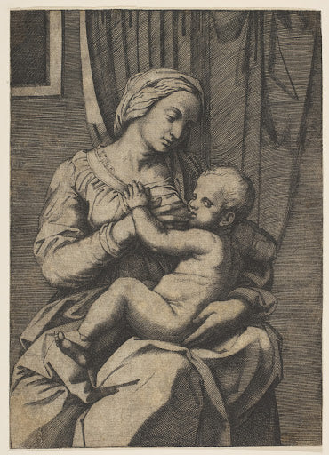 Virgin Nursing the Christ Child Poster | After Raphael Art Print (1515)