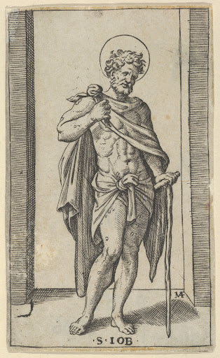 Saint Job (Small Saints) Poster | Marcantonio Raimondi after Raphael Art Print