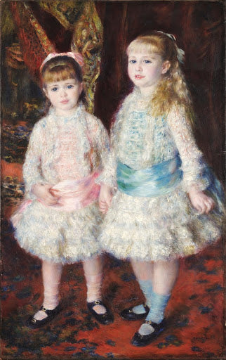 Pink and Blue, The Cahen d'Anvers Girls Poster | Pierre-Auguste Renoir Art Print (1881)