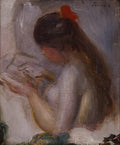 Portrait of a Young Girl Reading Poster | Pierre-Auguste Renoir Art Print