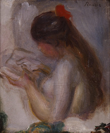 Portrait of a Young Girl Reading Poster | Pierre-Auguste Renoir Art Print