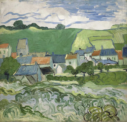 View of Auvers Poster | Vincent van Gogh Art Print (1890)