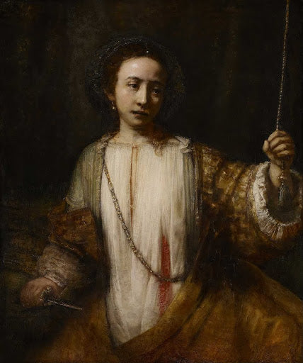 Lucretia II Poster | Rembrandt van Rijn Art Print (1666)