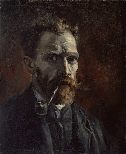 Self-portrait with Pipe Poster | Vincent van Gogh Art Print (1886)