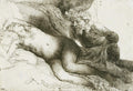 Jupiter and Antiope Poster | Rembrandt van Rijn Art Print (1659)