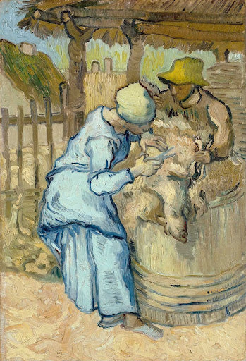 The Sheepshearer (after Millet) Poster | Vincent van Gogh Art Print (1889)