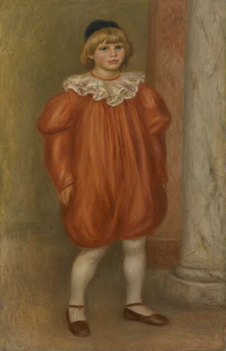 Claude Renoir in Clown Costume Poster | Pierre-Auguste Renoir Art Print (1909)