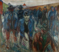 Workers on Their Way Home Poster | Edvard Munch Art Print (1913)