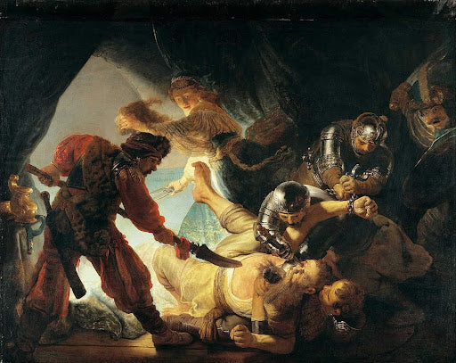 The Blinding of Samson Poster | Rembrandt van Rijn Art Print (1636)