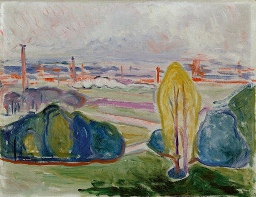 View Across Chemnitztal Poster | Edvard Munch Art Print (1905)