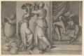 Judith and Holofernes (Vico Engraving) Poster | After Michelangelo Art Print (1546)