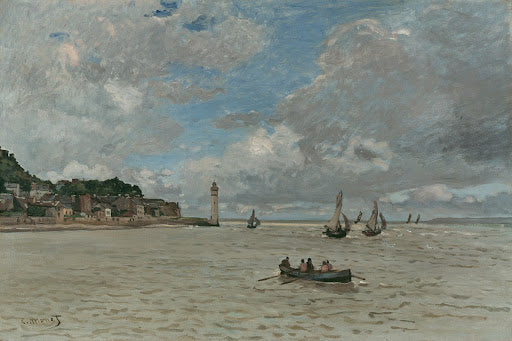 The Lighthouse at Honfleur Poster | Claude Monet Art Print (1864)