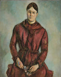Madame Cézanne in Red Poster | Paul Cézanne Art Print