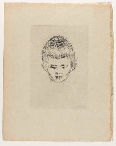 Portrait of Andreas Schwarz Poster | Edvard Munch Art Print (1906)