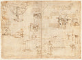 Codex Atlanticus Folio 26 Recto Poster | Leonardo da Vinci Art Print