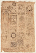 Codex Atlanticus Folio 762 Verso Poster | Leonardo da Vinci Art Print