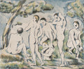 The Small Bathers Poster | Paul Cézanne Art Print (1897)