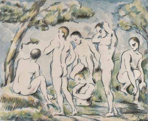 The Small Bathers Poster | Paul Cézanne Art Print (1897)