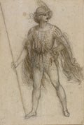 A Masquerader as a Lansquenet Poster | Leonardo da Vinci Art Print (1517)