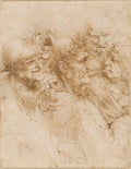 A Man Tricked by Gypsies Poster | Leonardo da Vinci Art Print (1493)
