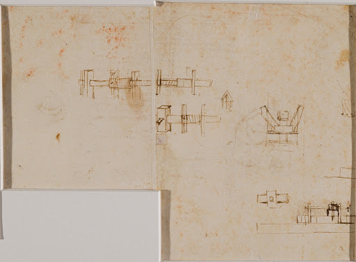 Elements of a Machine Poster | Leonardo da Vinci Art Print (1489)