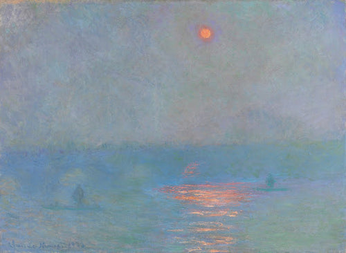 Waterloo Bridge: Effect of Sunlight in the Fog Poster | Claude Monet Art Print (1903)