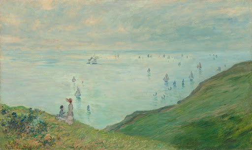 Cliffs at Pourville Poster | Claude Monet Art Print (1882)