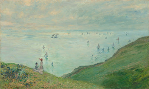 Cliffs at Pourville Poster | Claude Monet Art Print (1882)