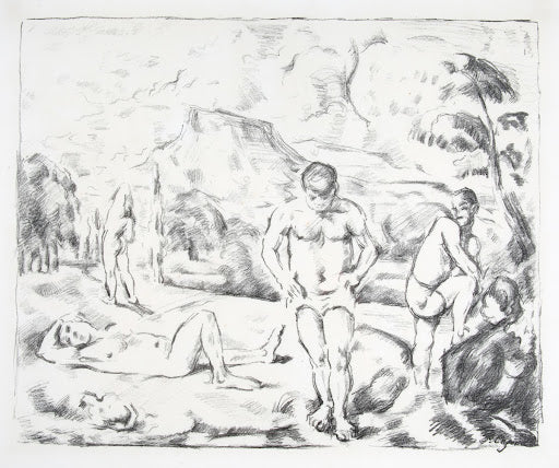 The Bathers, Large Plate II Poster | Paul Cézanne Art Print (1897)