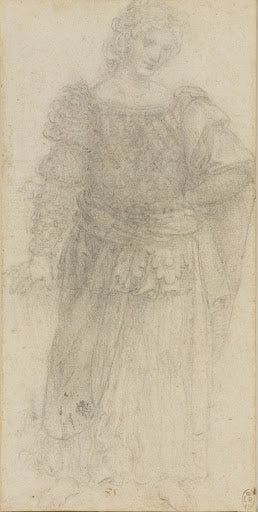 A Standing Masquerader Poster | Leonardo da Vinci Art Print (1517)