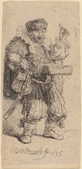 The Quacksalver Poster | Rembrandt van Rijn Art Print (1635)