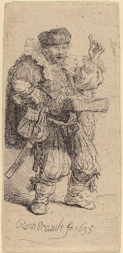 The Quacksalver Poster | Rembrandt van Rijn Art Print (1635)