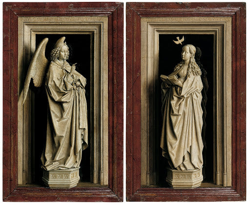The Annunciation Diptych Poster | Jan van Eyck Art Print (1433)
