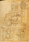 Recirculation Mill Poster | Francesco di Giorgio Martini Art Print (1465)