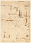 Codex Atlanticus Folio 17 Verso Poster | Leonardo da Vinci Art Print