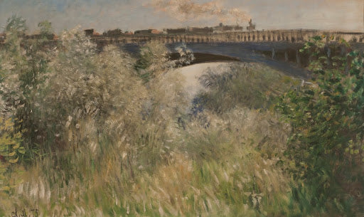 The Argenteuil Bridge II Poster | Claude Monet Art Print