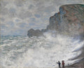 Rough Weather at Étretat Poster | Claude Monet Art Print (1883)