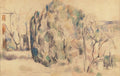House and Grove Poster | Paul Cézanne Art Print (1890)