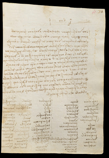 Codex Trivulzianus Page 61 Poster | Leonardo da Vinci Art Print (1487)