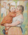 Laundress and Her Child Poster | Pierre-Auguste Renoir Art Print (1886)