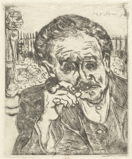 Dr. Gachet (Man with a Pipe) Poster | Vincent van Gogh Art Print (1890)