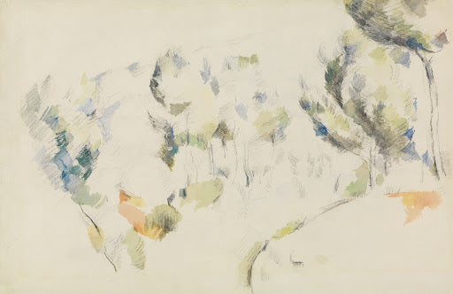 Hollow with Trees Poster | Paul Cézanne Art Print (1890)