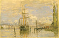 The Seine at Rouen Poster | Claude Monet Art Print