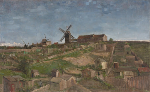 The Hill of Montmartre Poster | Vincent van Gogh Art Print (1886)