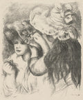 Pinning the Hat II Poster | Pierre-Auguste Renoir Art Print (1897)