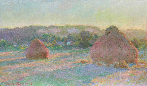 Stacks of Wheat (End of Summer) Poster | Claude Monet Art Print (1890)